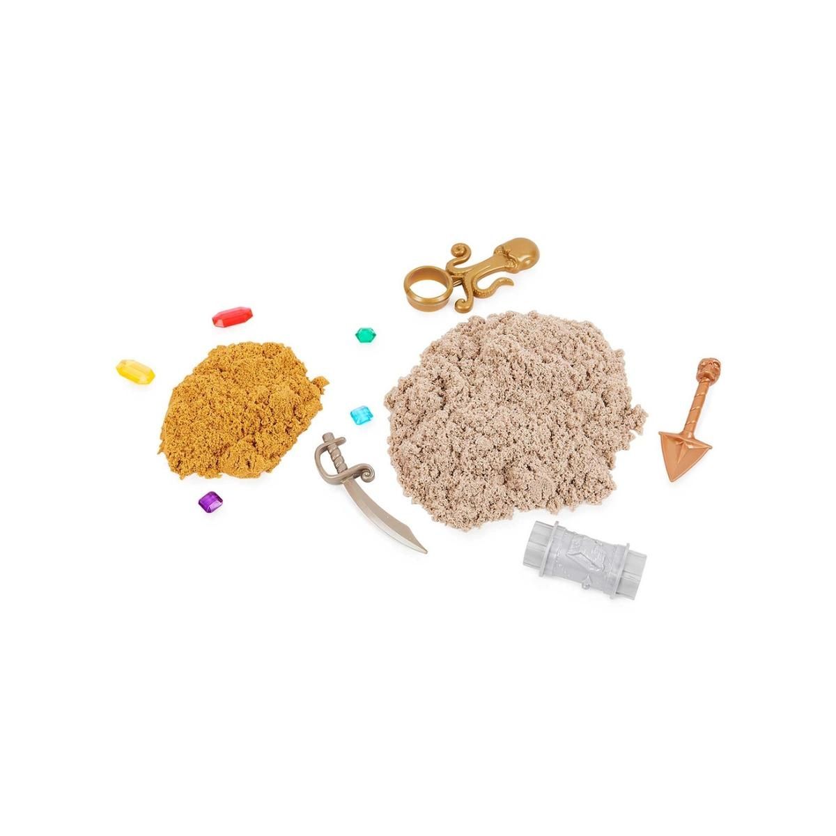 Kinetic sand caça ao tesouro