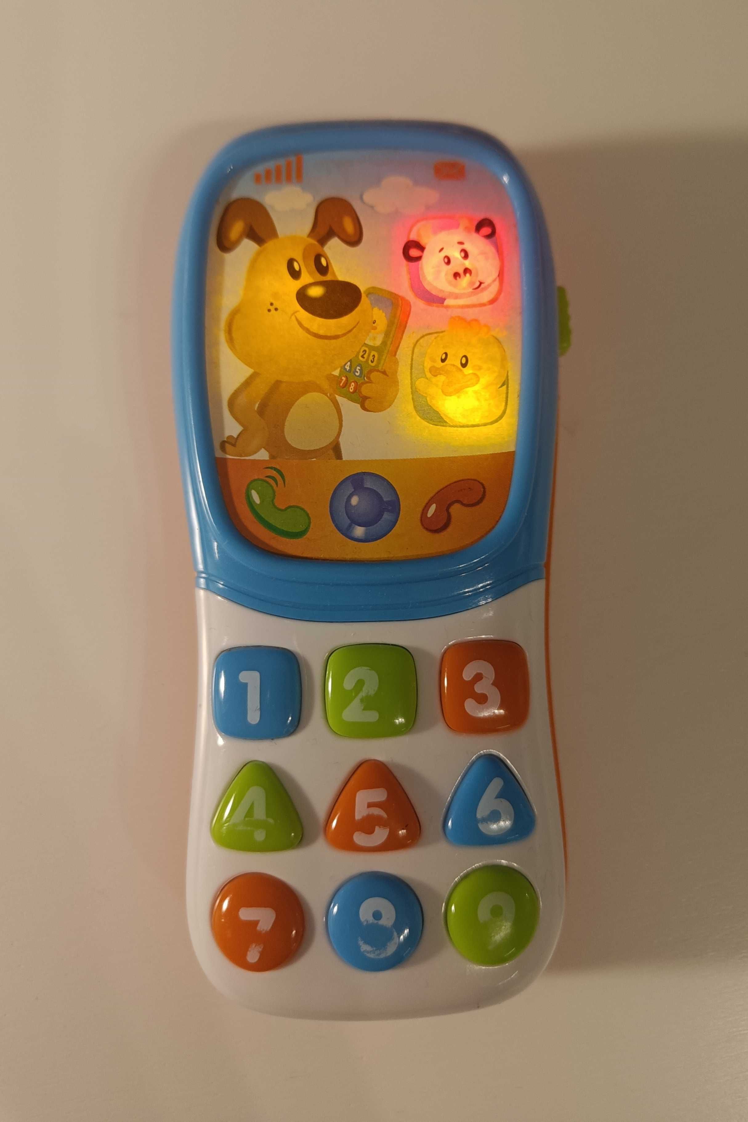 telefon dla dzieci zabawka grająca i mówiąca w dwóch językach