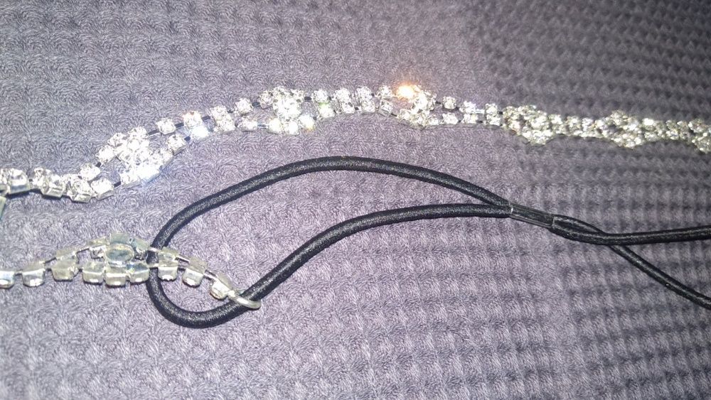 свадебная повязка камни греческая прическа нарядная сверкает