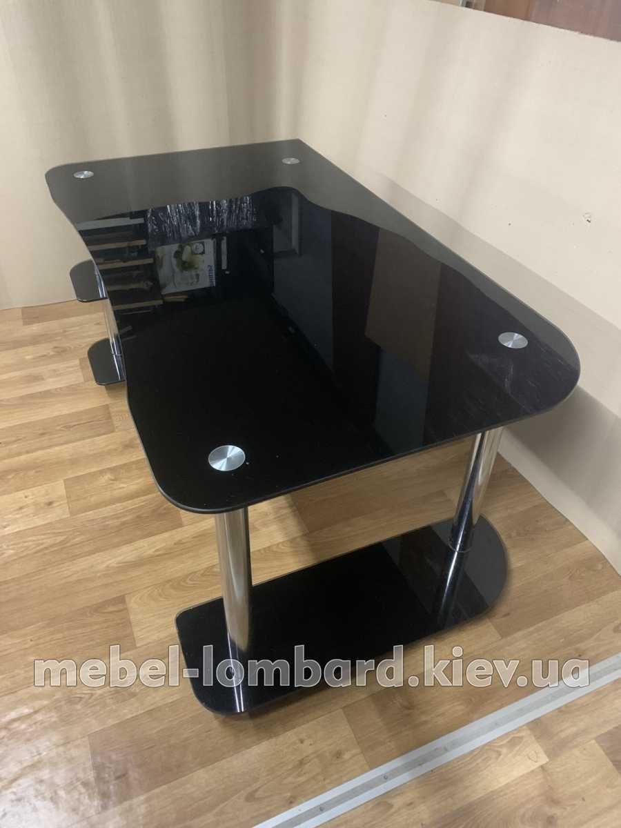 Стеклянный компьютерный стол "С-1", бу