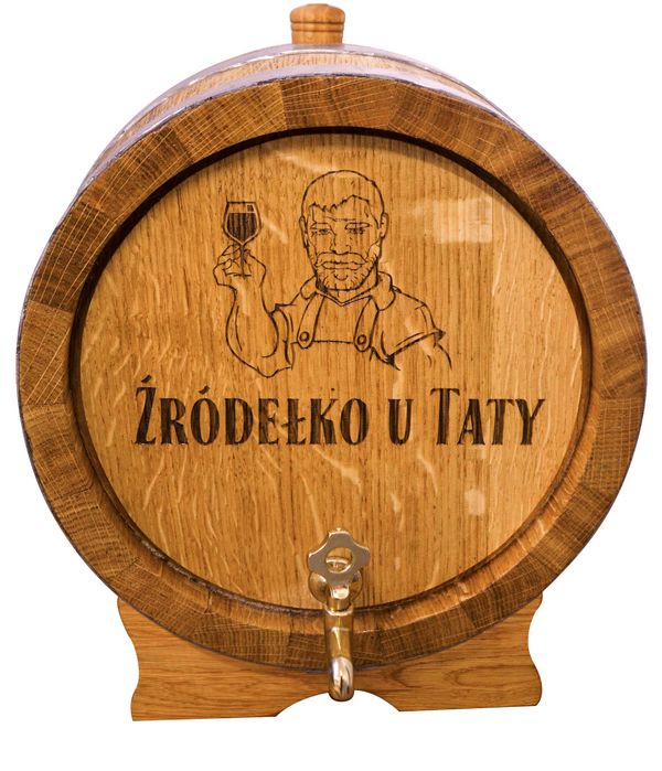 Beczka Dębowa Grawer 6 L PRODUCENT gwarancja ATEST beczki SERWIS