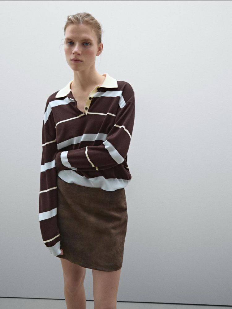 Трендове поло в смужку Massimo Dutti
