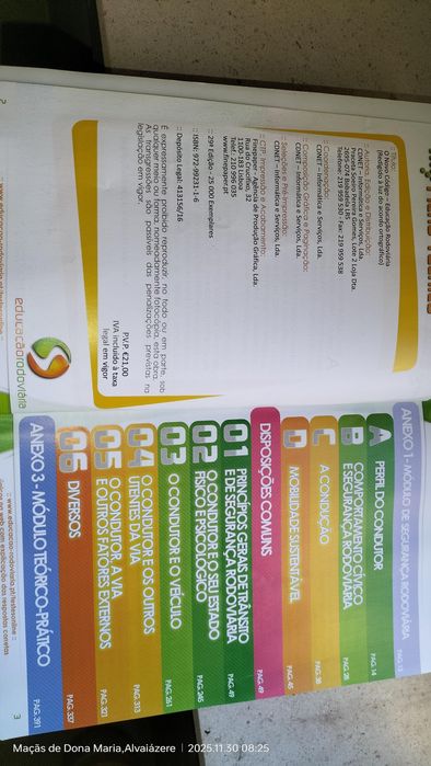 Livo de escola de condução código 13€