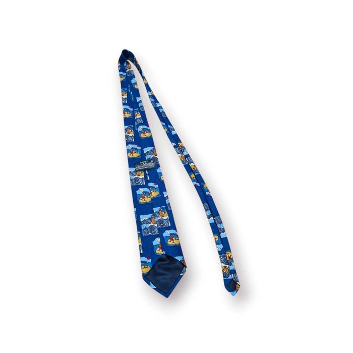Gravata Enzo Mariani Kollektion – Estampado Humorístico Azul