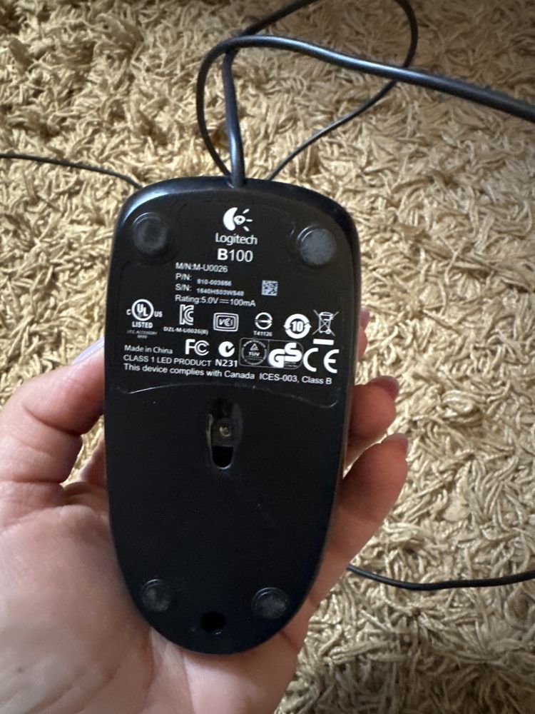 Myszka logitech B100