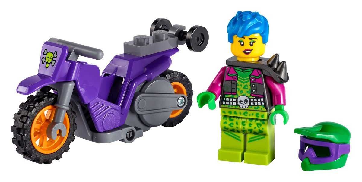 LEGO CITY 60296 WHEELIE na motocyklu kaskaderskim