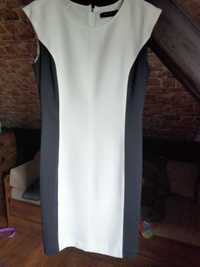 Biało- czarna sukienka mini