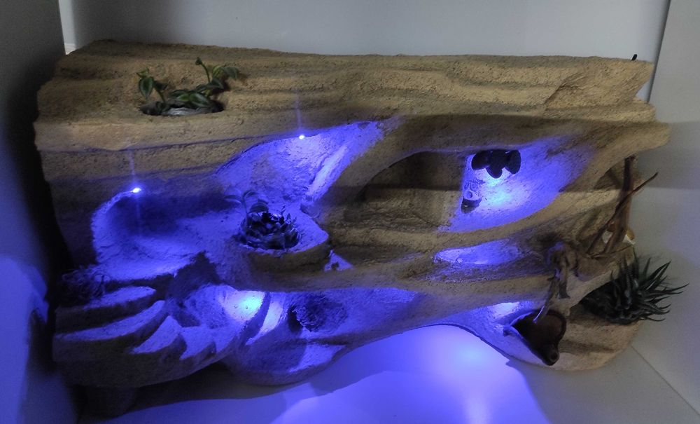 Ścianka do terrarium dla gekona lamparciego, agamy, TW13PLR, AquaWaves