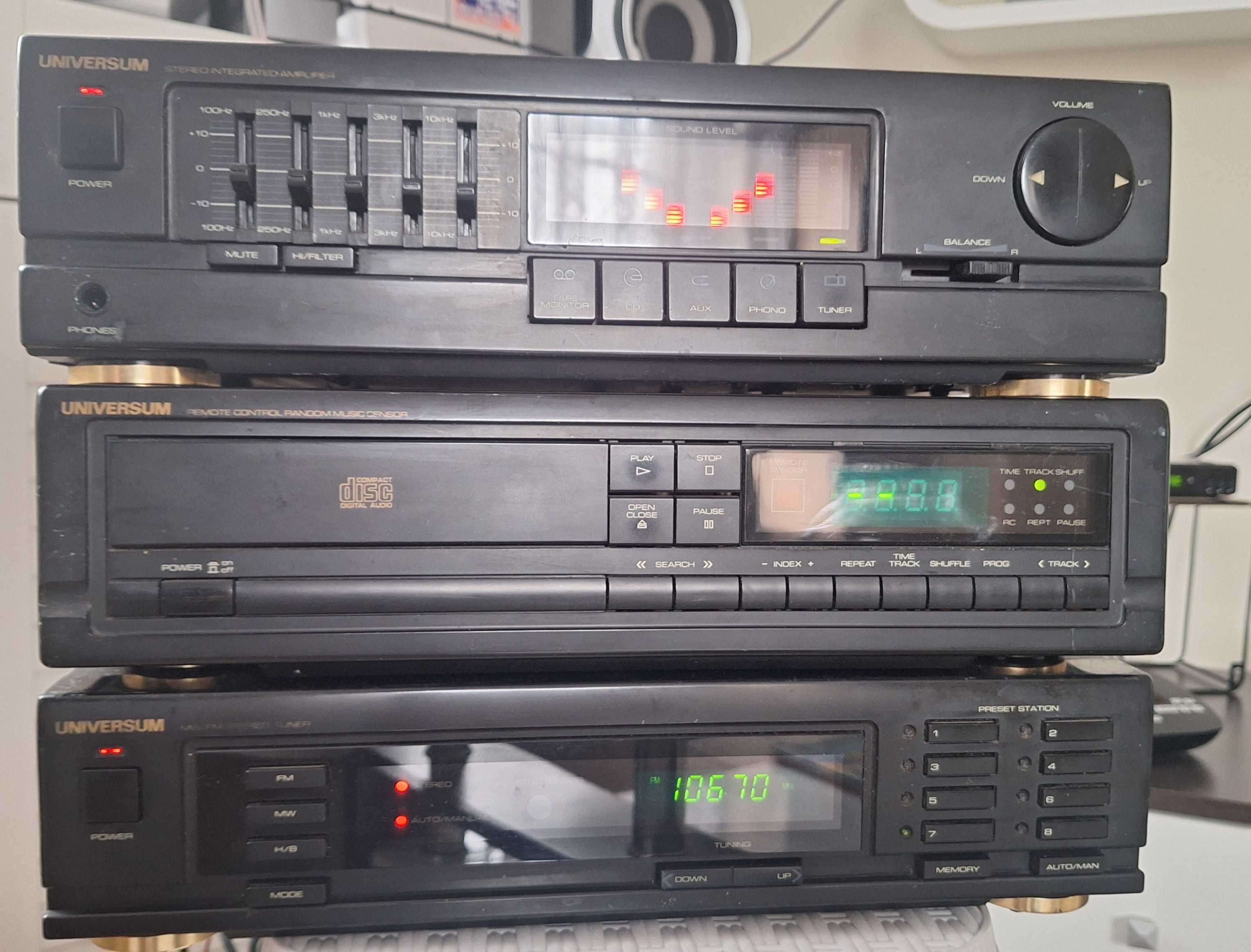 Zestaw Universum Tuner-CD-Wzmacniacz + Kolumny 8 ohm WYSYŁAM Olx