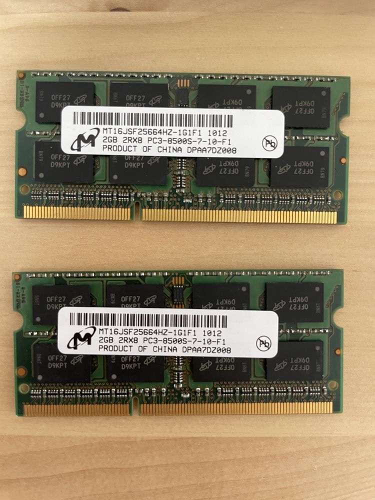 Memória RAM 2GB + 2GB Mac PC3-8500