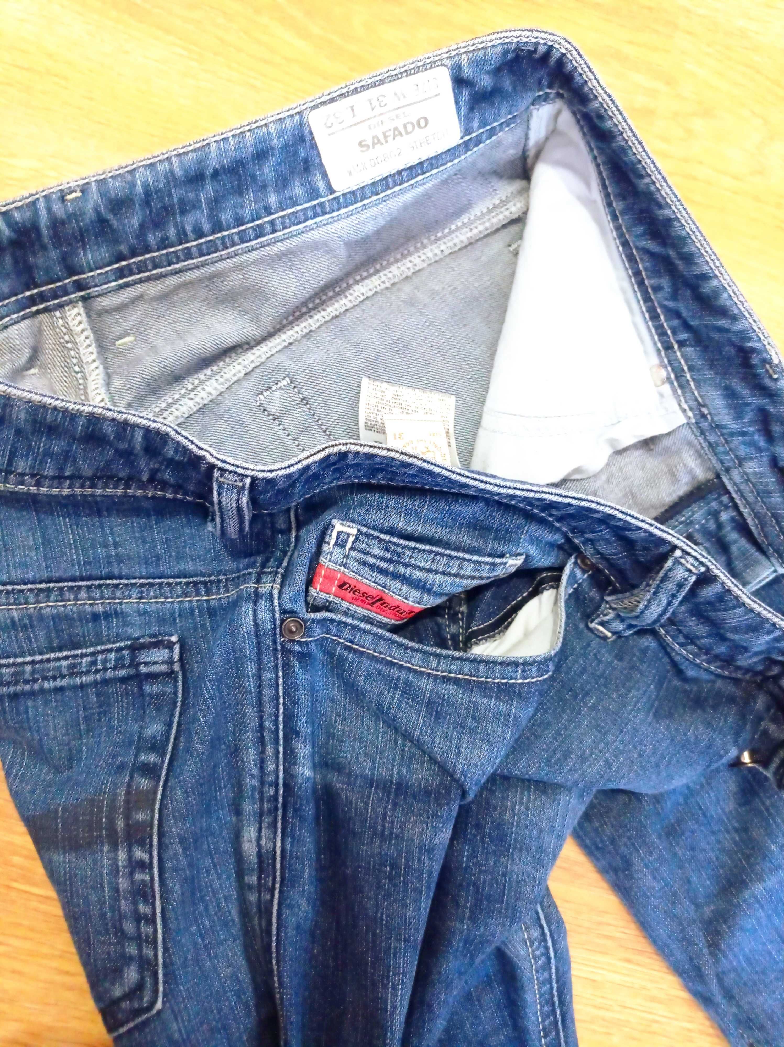 DIESEL Jeansy spodnie XL 32/32 męskie W31 L32 elastan dżinsy w31L32