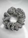 Scrunchie szara, gumka do włosów