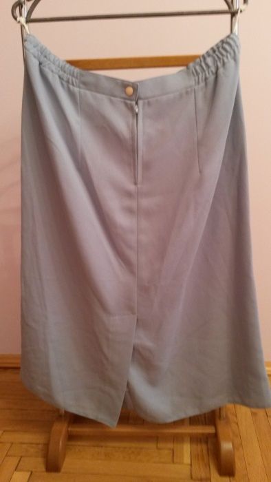 новый костюм женский голубой с коротким рукавом, платье, юбка