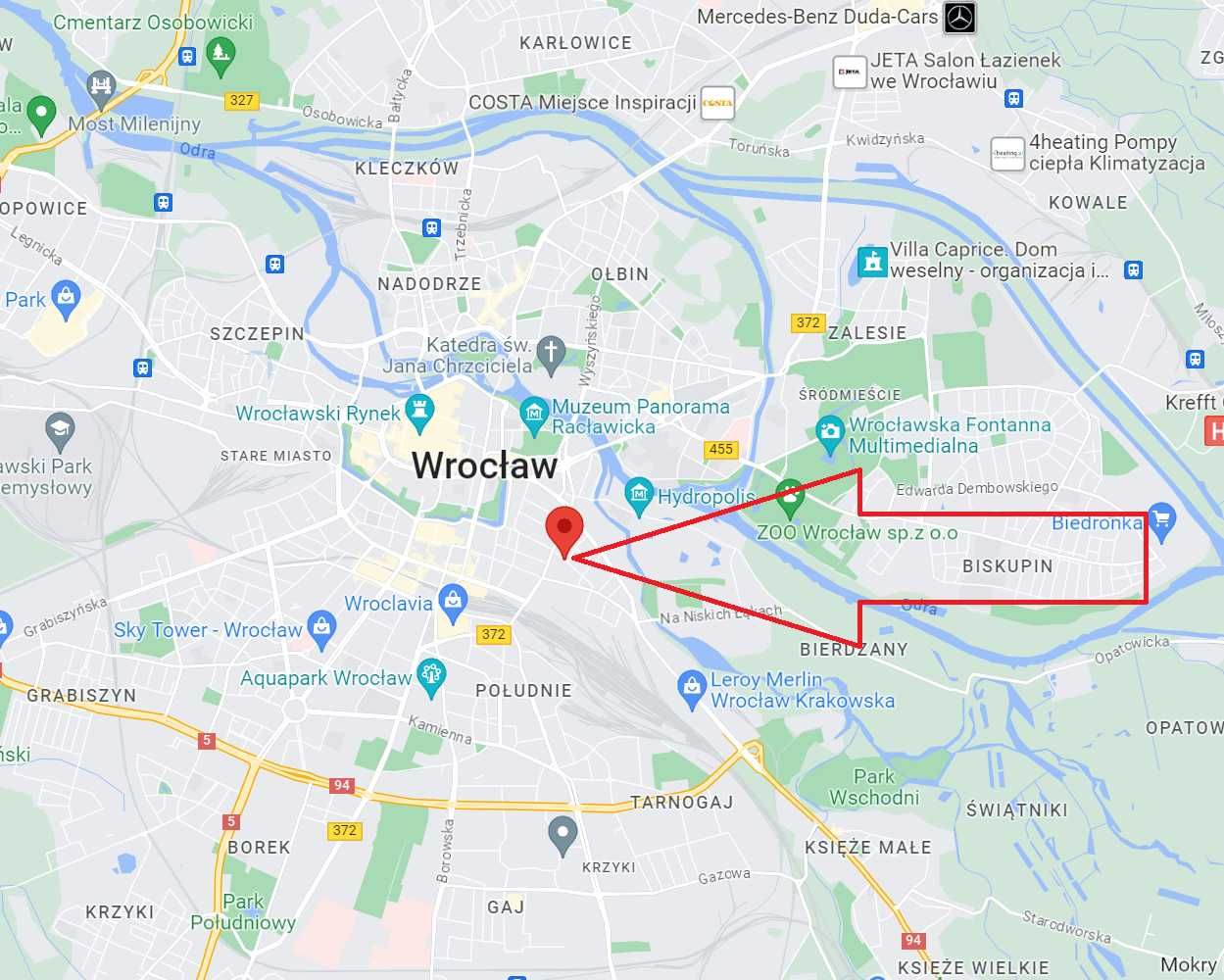 REZERWACJA Jednoosobowy pokój, Obok dworca PKP, ul. Komuny Paryskiej