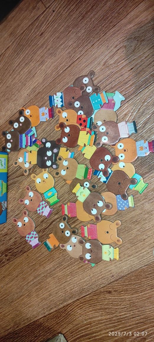 Настольная игра развивашка Мемо Медведь