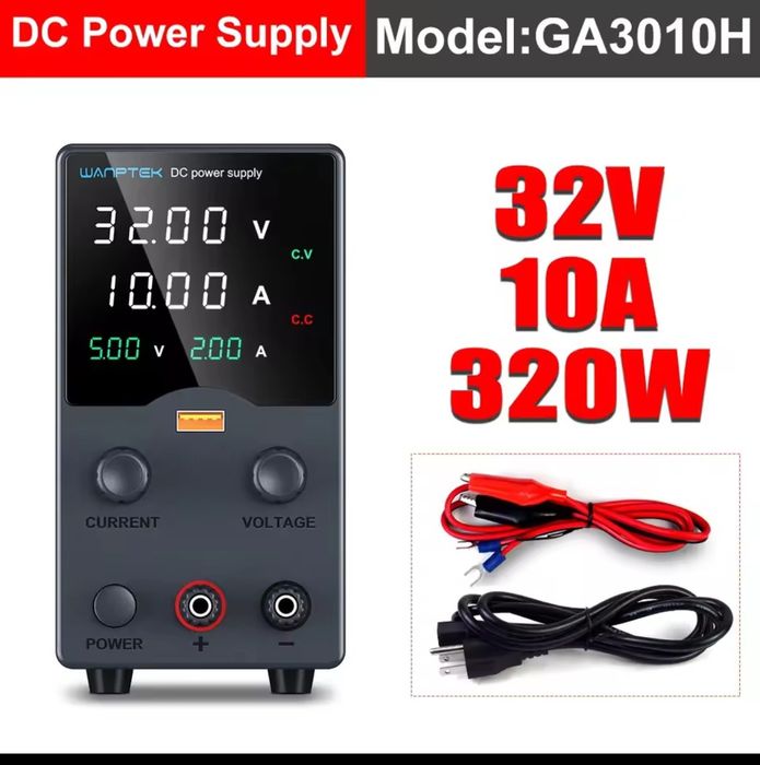Wanptek dc fonte de alimentação 30v 10a