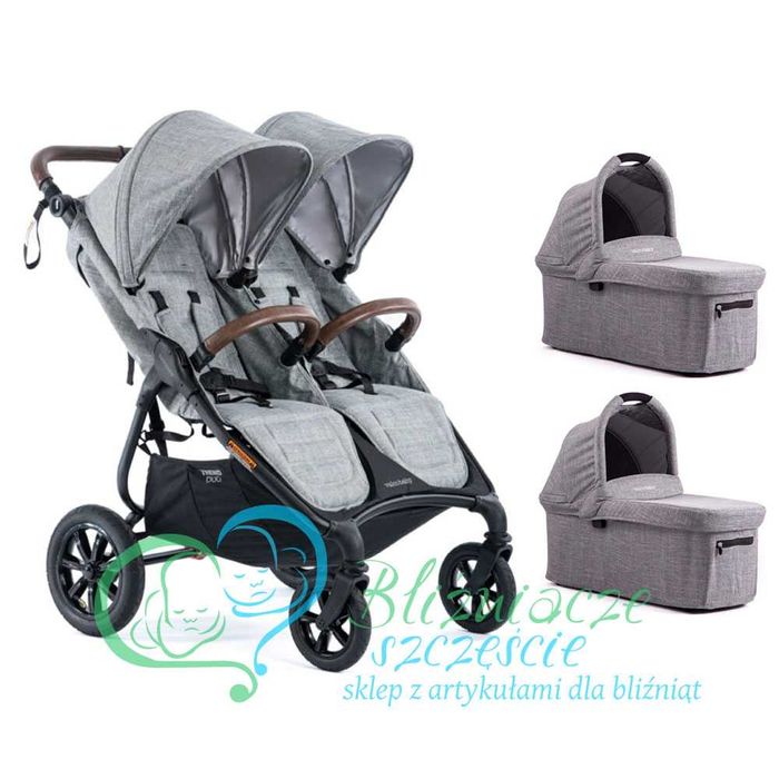 Wózek podwójny Valco Baby Trend Duo Sport 2w1 dla bliźniaków NOWY