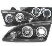 FARÓIS FRONTAIS ANGEL EYES PARA FORD FOCUS 04-08 FUNDO PRETO