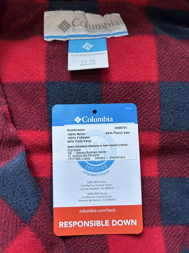 Sprzedam kombinezon Columbia+czapka Reima