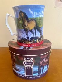 Kubek Carmani Horses porcelana 450 ml