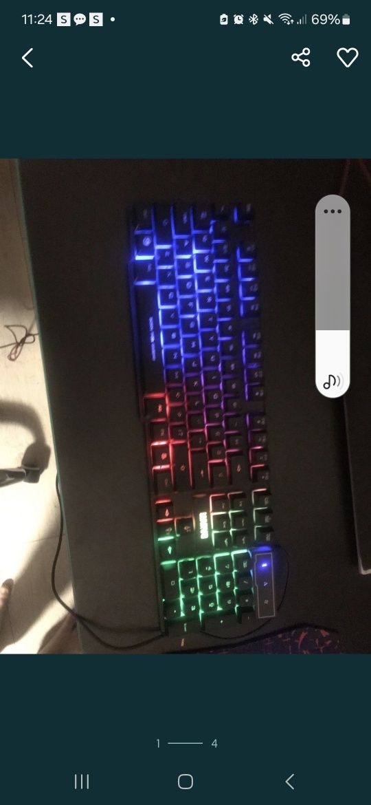 Lampka nocna bez klosza nowa plus klawiatura
