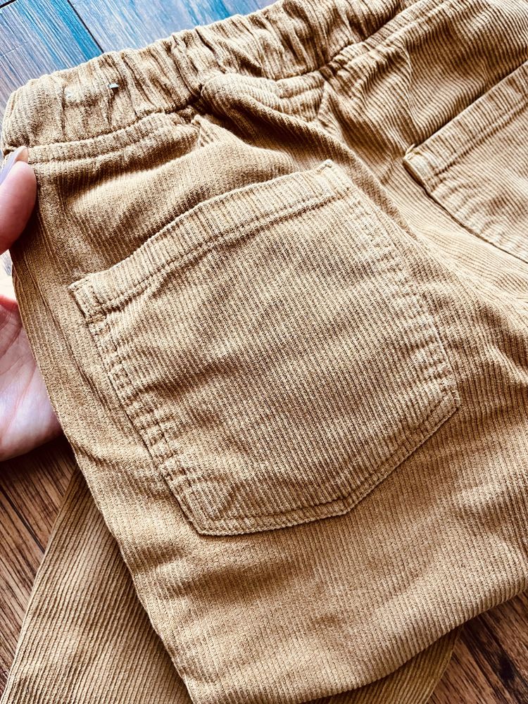Spodnie sztruksowe Zara 146