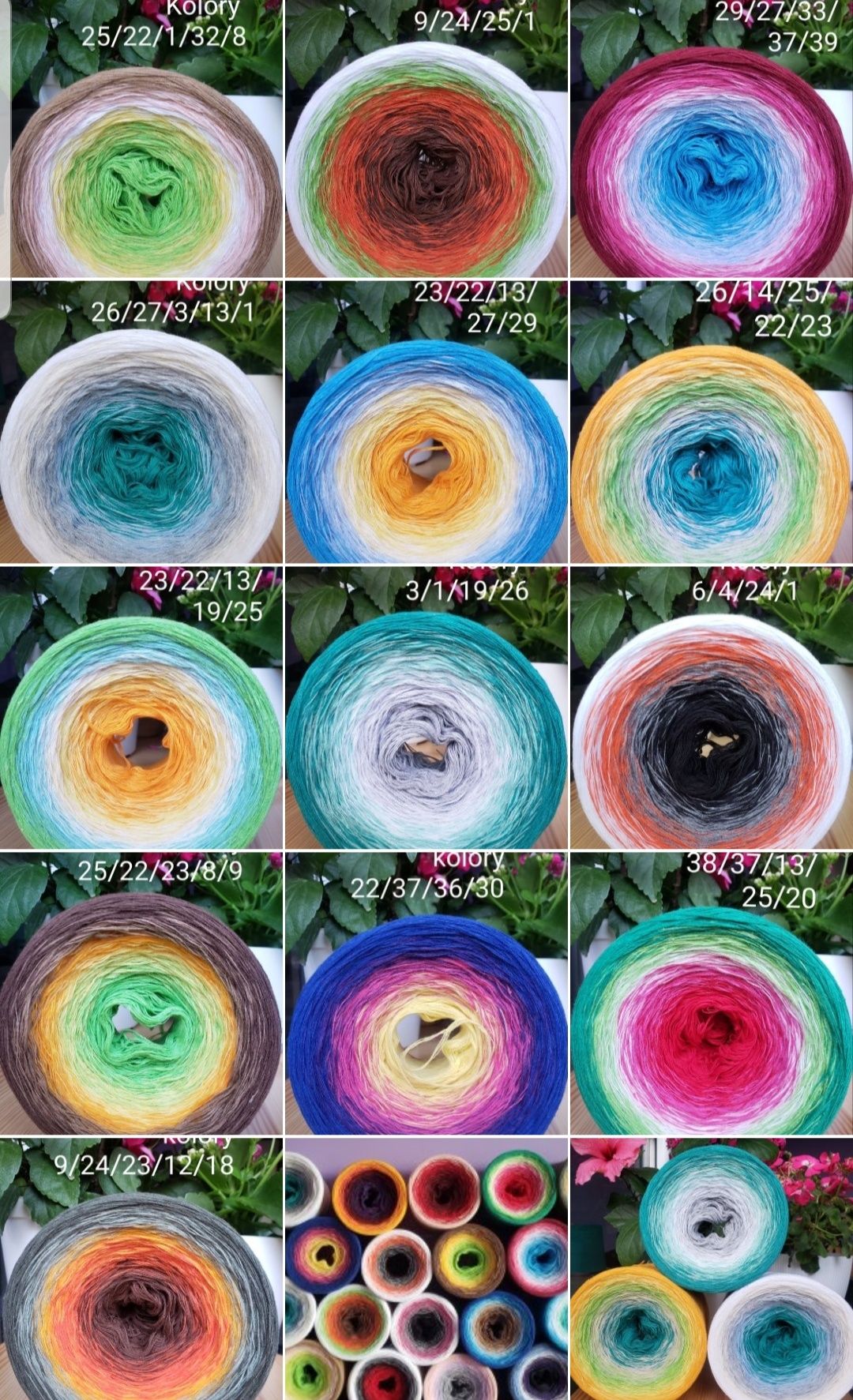 Motki ombre 80% bawełna