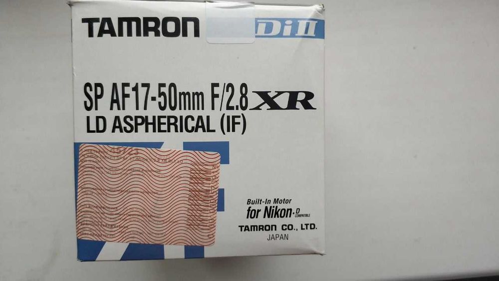 Объектив Tamron  AF17-50  Nikon, F/2.8 XR .