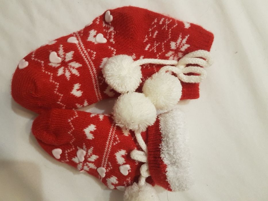 Skarpetki antypoślizgowe na futerku