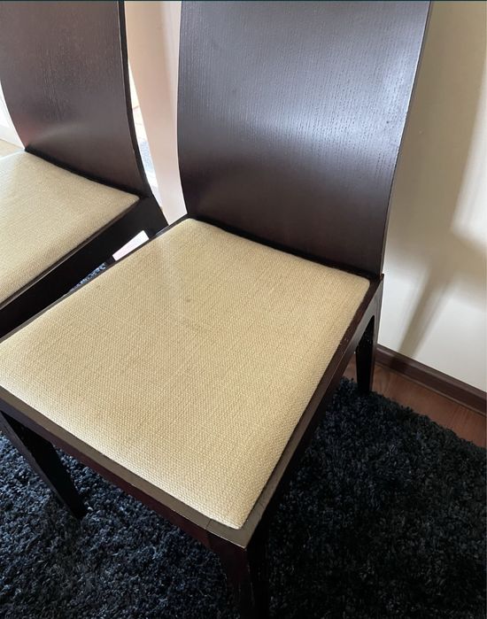 krzesła krzesło drewniane ciemny brąz venge wenge