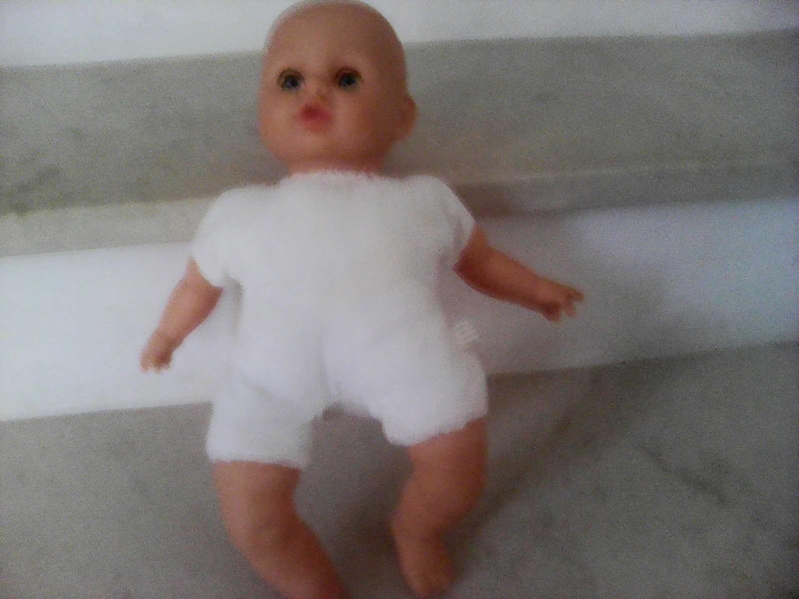Boneco bebé careca e menina-anos 70