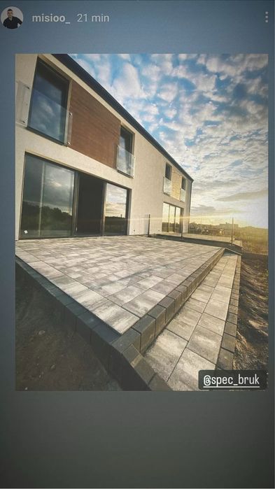 Kosttka brukowa Brukarstwo Usługi brukarskie Układanie kostki brukowej