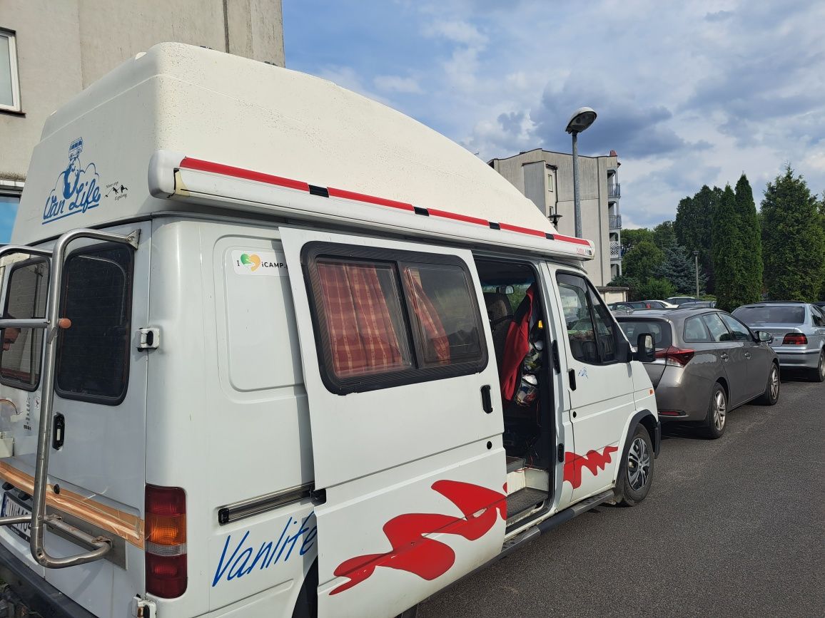 Kamper Kampervan kamperwan  kamper ford Transit 1992 2.5 diesel zabudo