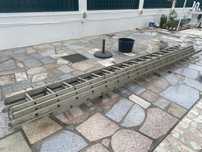 Escadas em aluminio com corda