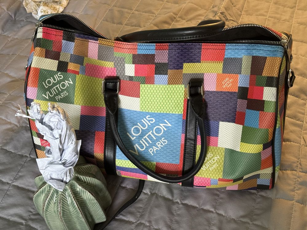 Bolsa UNISEXO (idêntica a LV damier 50 Bandoulière)