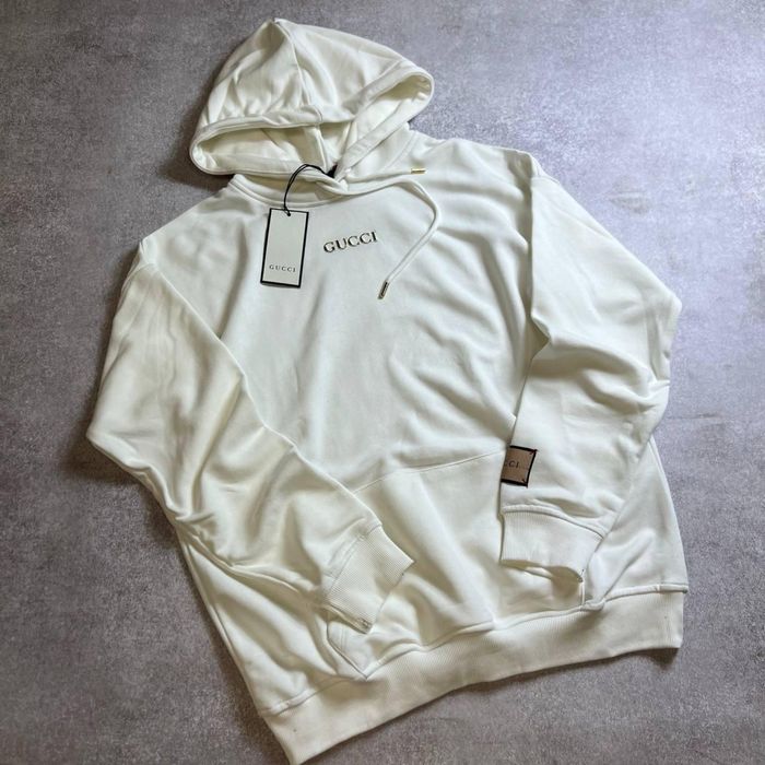 MEGA SALE -50%! Женское Брендовое худи белая кофта хлопок 100% осень