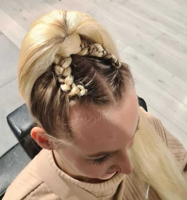 Zaplatanie warkoczyków