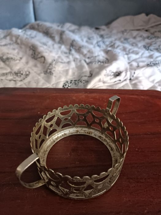 Koszyczek, uchwyt metalowy na cukiernicę średnica 10 cm