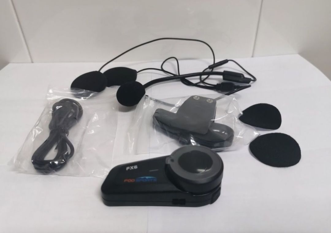 Auricular/intercomunicador Bluetooth/Capacete Conferência 6 Motards