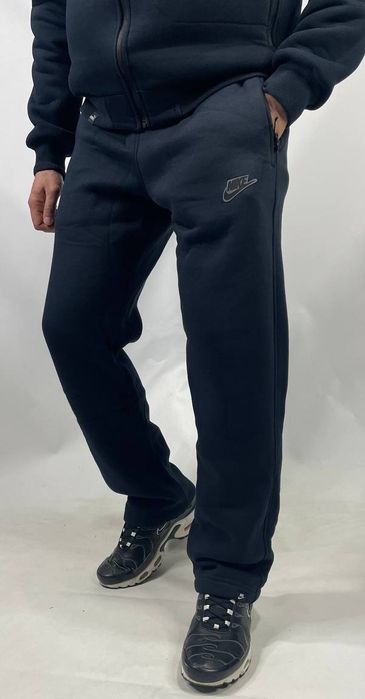 Мужские спортивные штаны Nike зимние теплые на флисе