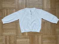 Sweterek ażurowy coccodrillo 74 biały ecru