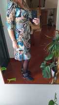 Vestido viscose midi