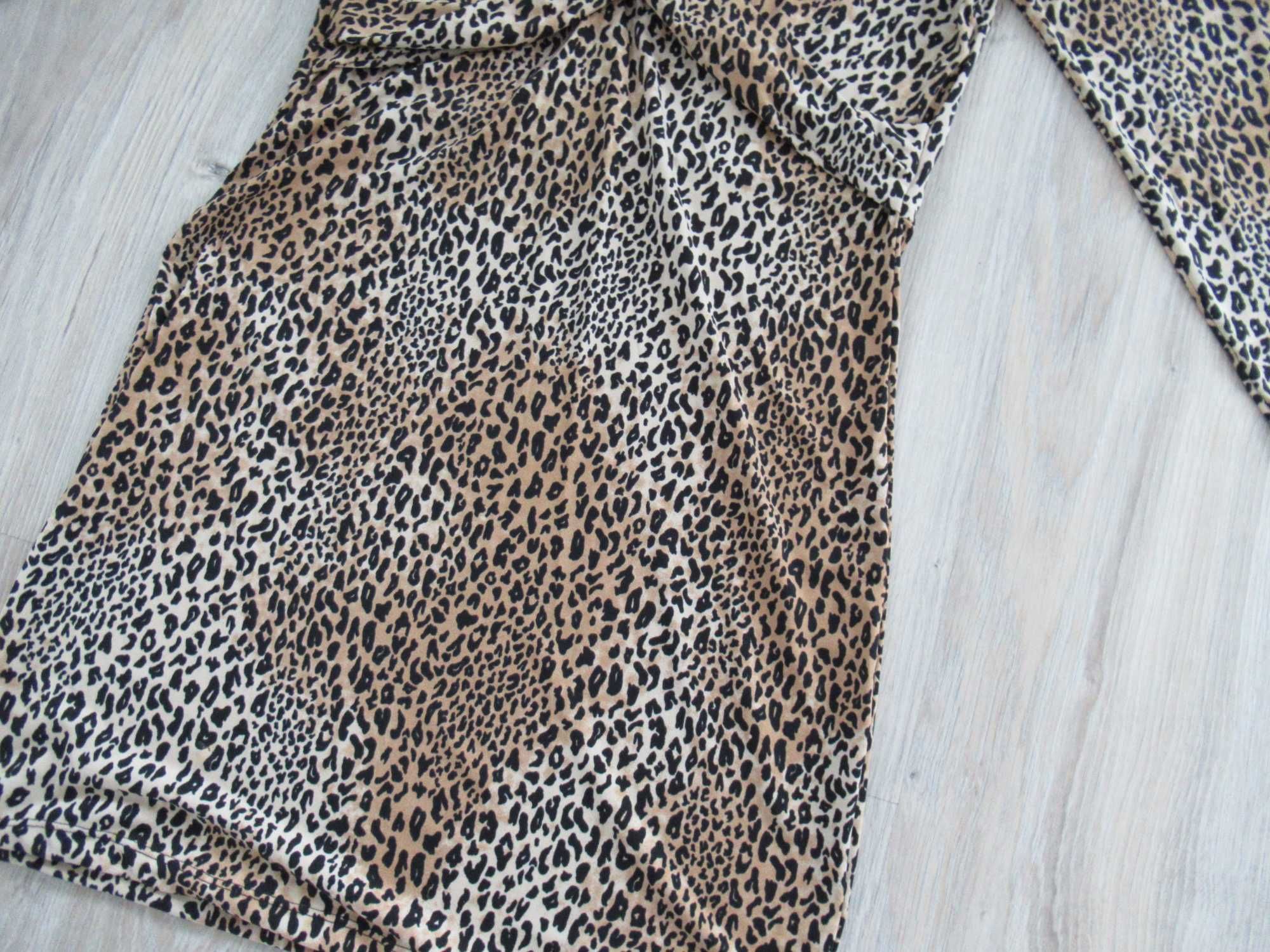 tunika/ krótka sukienka H&M panterka XL