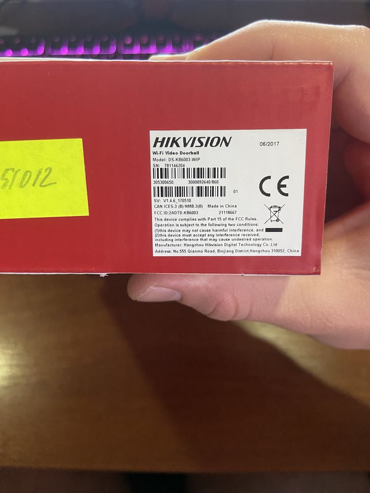 HIKVISION видеоглазок