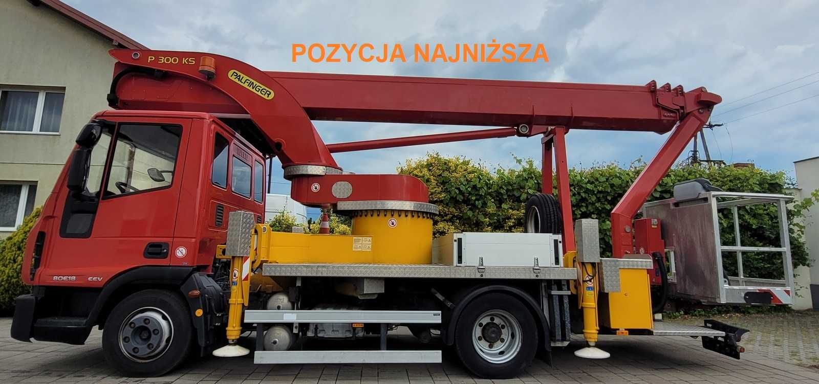 Podnośnik koszowy zwyżka 7.5t 30 m Palfinger P300 KS Wumag WT Ruthmann