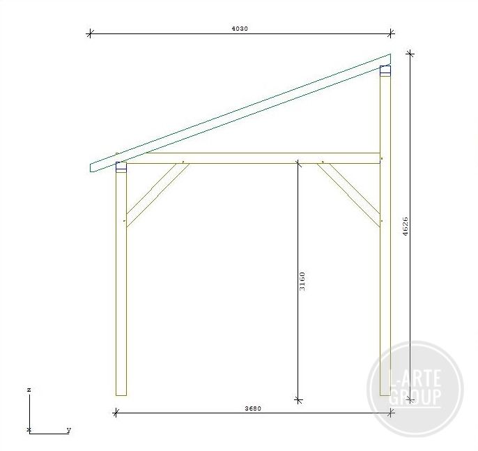 PIRA Carport Wiata garażowa Camper Bus 400x800 cm KVH Producent