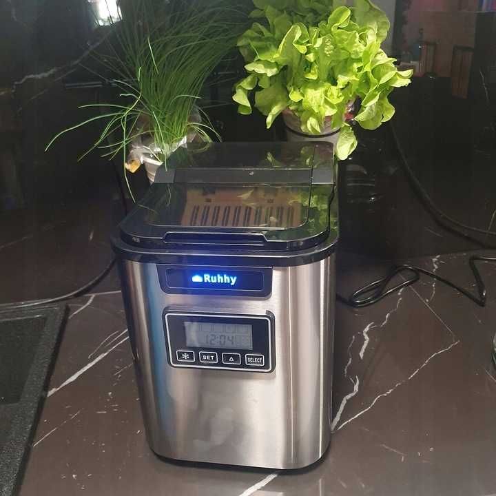 Domowa Kostkarka do Lodu Maszyna do Robienia Kostek Lodu 120W LCD 12kg