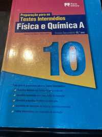 Conjunto Livro testes FQ A 10.ano e gramática língua portuguesa