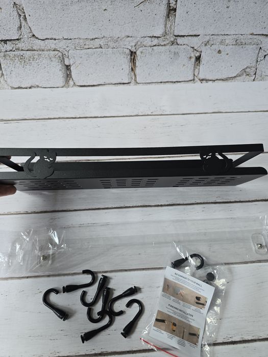 Półka metalowa łazienkowa bez wiercenia kot nowa hit