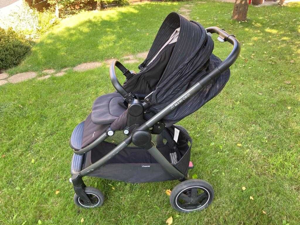 Wózek spacerowy Maxi cosi Adorra cybex adaptery śpiworek zimowy czarny